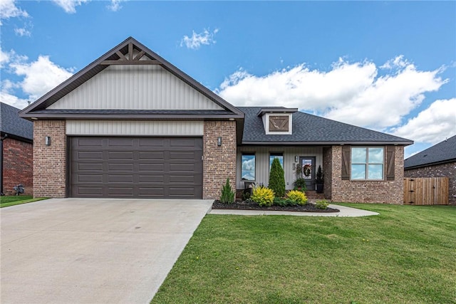 852 Round Top St, Prairie Grove, AR 72753 - ranch-style house featuring brick siding, driveway, a garage, and roof with shingles