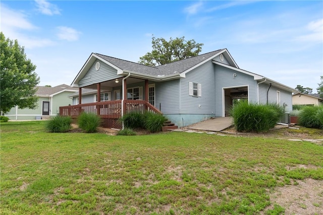 33 Holiday Island Dr, Holiday Island, AR 72631 - view of home's exterior featuring a lawn and covered porch