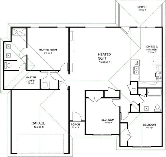 32 Brentwood Dr, Bella Vista, AR 72715 - room layout