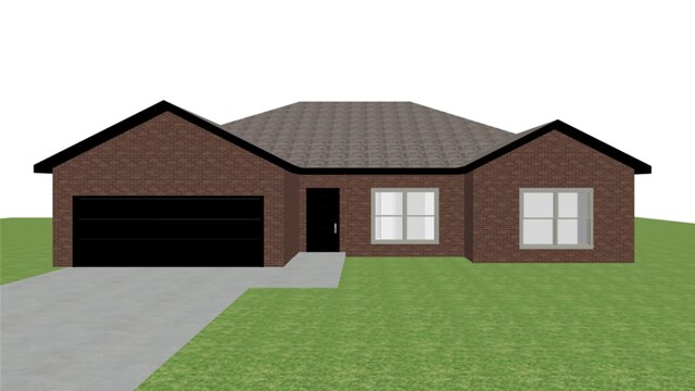 32 Brentwood Dr, Bella Vista, AR 72715 - view of front facade featuring concrete driveway, a garage, and brick siding