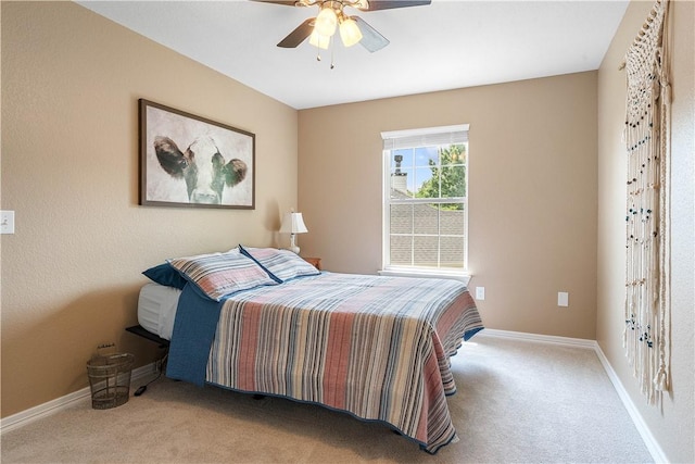 4730 Woodside Ln, Springdale, AR 72762 - carpeted bedroom featuring baseboards and ceiling fan
