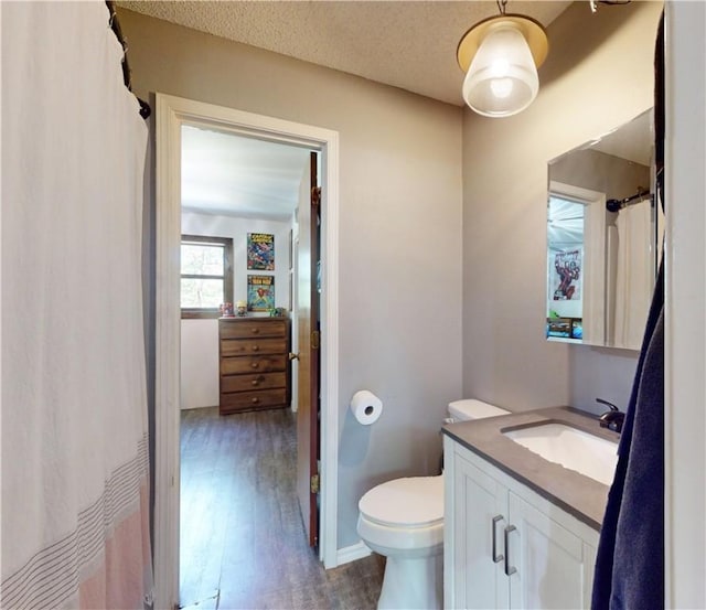 104 NE Deer Ridge Rd, Gravette, AR 72736 - full bath with wood finished floors, vanity, and toilet