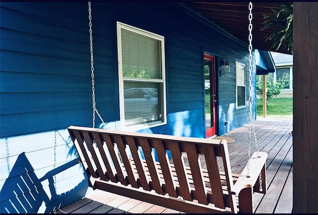 1211 N Mission Blvd, Fayetteville, AR 72701 - view of wooden porch