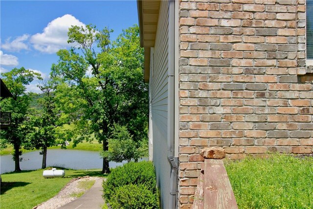 70 Shields Spur, Holiday Island, AR 72631 - exterior view of gas tank and brick siding