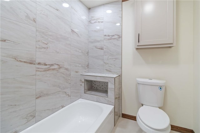 1640 N Boston Pl, Fayetteville, AR 72703 - bathroom featuring baseboards and toilet