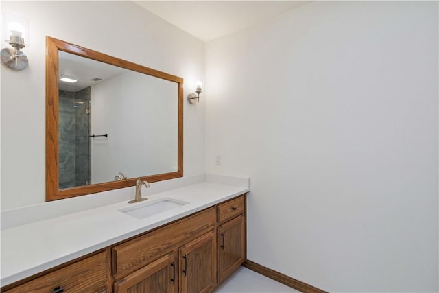 1640 N Boston Pl, Fayetteville, AR 72703 - bathroom with vanity and baseboards