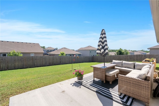 2405 Maplewood Ave, Lowell, AR 72745 - view of patio / terrace with an outdoor living space and a residential view