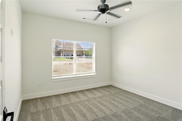 4551 Gibson St, Springdale, AR 72762 - empty room featuring carpet, baseboards, and ceiling fan