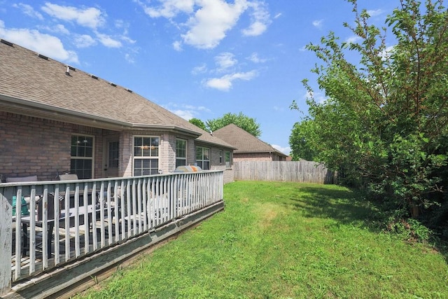 4007 W Song Bird Pl, Fayetteville, AR 72704 - view of yard featuring a wooden deck