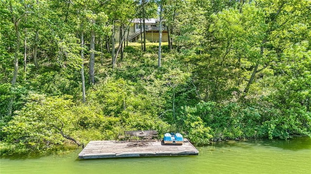 22 Marina Cir, Bella Vista, AR 72715 - dock featuring a water view