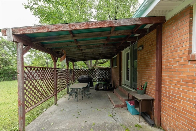 1600 Westwood Ave, Springdale, AR 72762 - view of patio / terrace featuring entry steps, area for grilling, and outdoor dining space