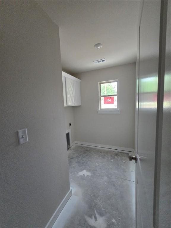 3 Drem Cir, Bella Vista, AR 72715 - laundry room with cabinet space, hookup for an electric dryer, and baseboards