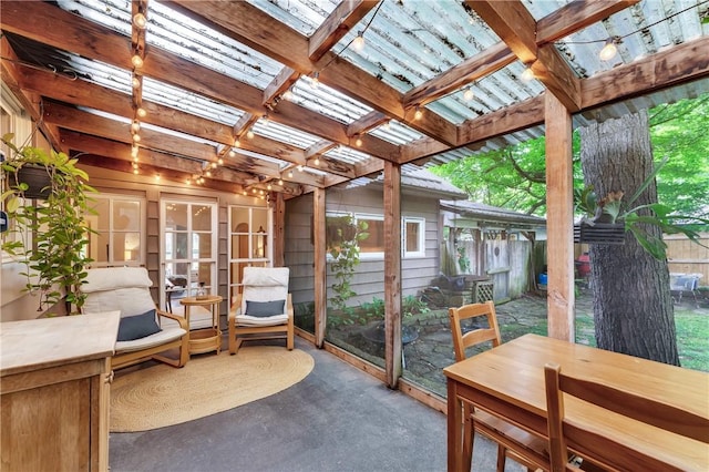 324 E Sutton St, Fayetteville, AR 72701 - view of patio with a pergola