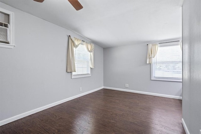 3139 Madison Unit 2405, Huntsville, AR 72740 - unfurnished room featuring wood finished floors and a ceiling fan