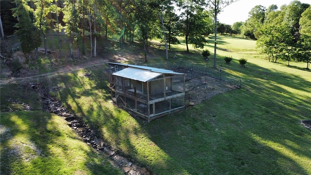 3139 Madison Unit 2405, Huntsville, AR 72740 - view of green lawn featuring exterior structure and an outbuilding