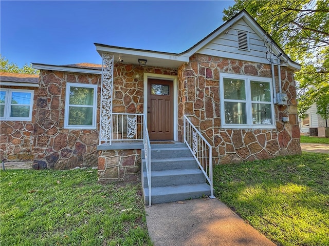 1105 Gibson St, Ozark, AR 72949 - view of front of home with stone siding