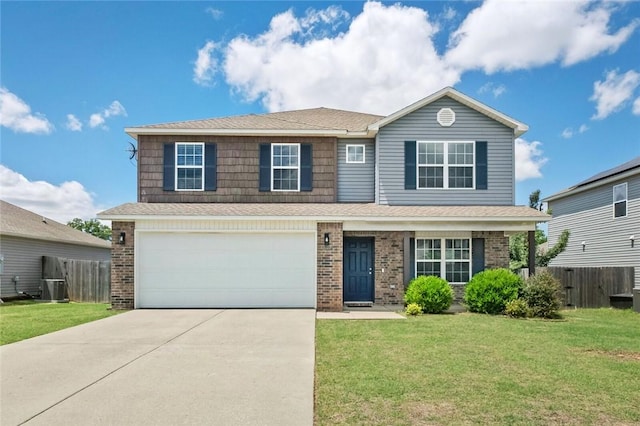 904 SW Loudon Dr, Bentonville, AR 72712 - view of front facade featuring concrete driveway, brick siding, an attached garage, and roof with shingles