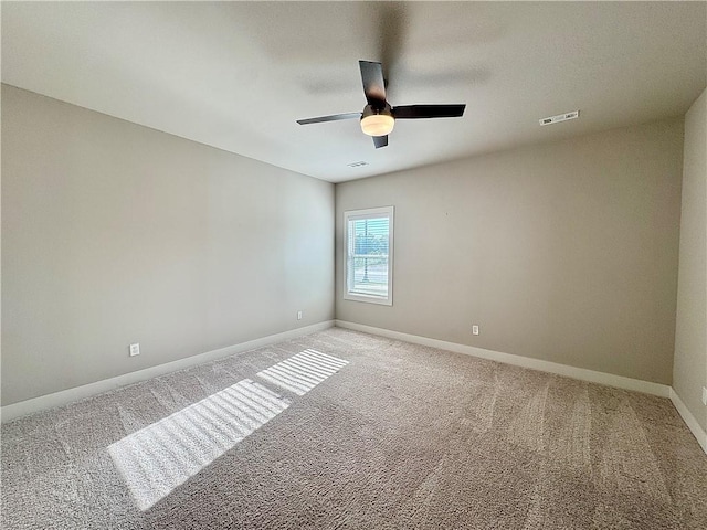837 NE Heights Ln, Bentonville, AR 72712 - empty room with light carpet, ceiling fan, and baseboards