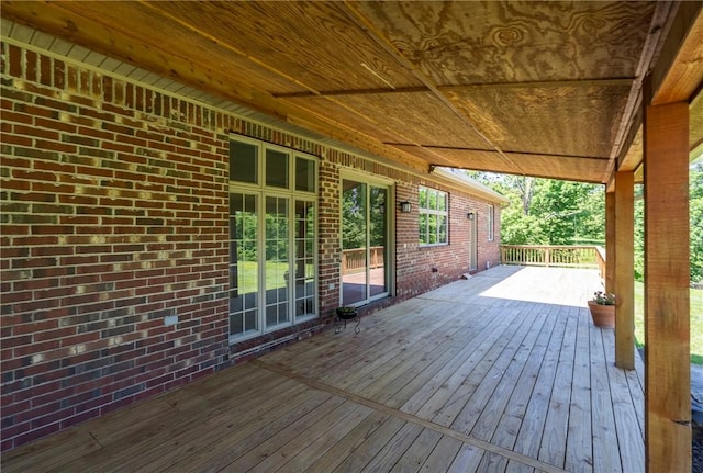 15071 Crossover Rd, Gravette, AR 72736 - view of wooden terrace