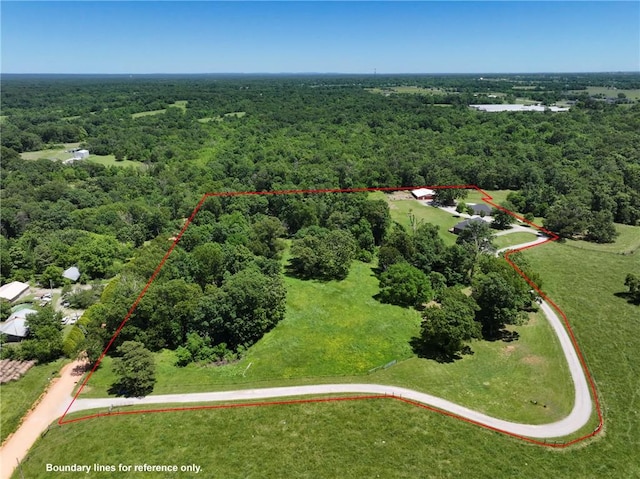 15071 Crossover Rd, Gravette, AR 72736 - view of property location with a forest and property parcel outlined