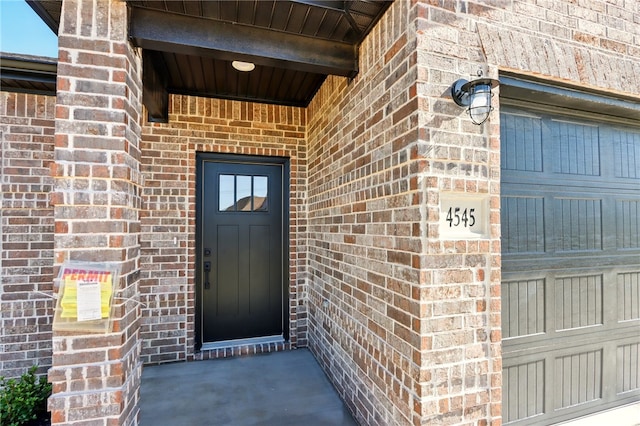 4545 Gibson St, Springdale, AR 72762 - doorway to property with brick siding