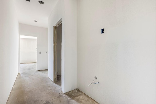 15903 Hawks Landing Dr, Rogers, AR 72756 - corridor with unfinished concrete floors