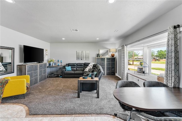 1630 S Dixieland Rd, Rogers, AR 72758 - living room featuring recessed lighting and carpet