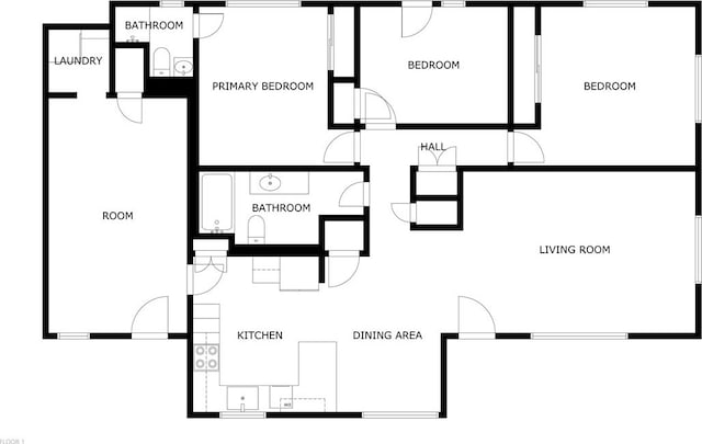 907 S Ithaca Ave, Russellville, AR 72801 - floor plan / room layout