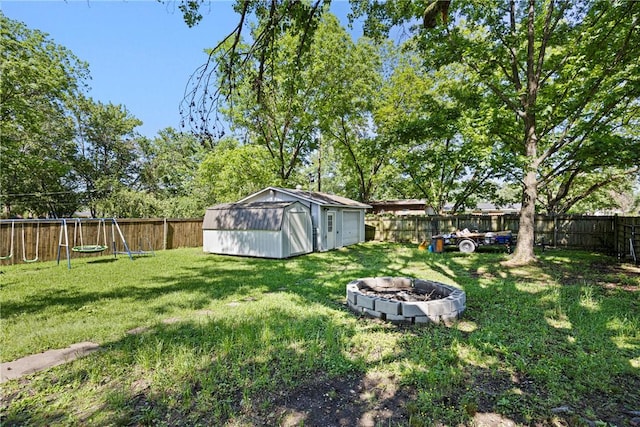 907 S Ithaca Ave, Russellville, AR 72801 - view of yard with a fire pit