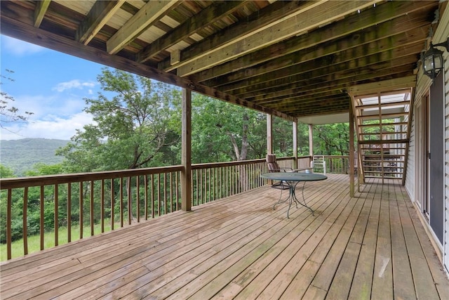 74 Twin Peak Dr, Holiday Island, AR 72631 - view of wooden terrace