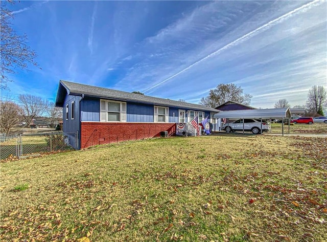 103 Mockingbird St, Harrison, AR 72601 - view of property exterior with brick siding and a detached carport