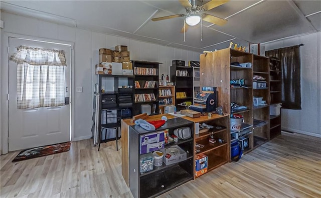 103 Mockingbird St, Harrison, AR 72601 - storage area featuring a ceiling fan
