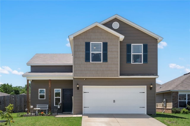 5003 W Claxton Cir, Fayetteville, AR 72704 - view of front facade featuring an attached garage, driveway, and roof with shingles