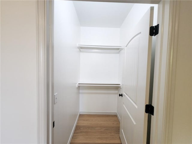 1115 N Leverett Ave Unit 102, Fayetteville, AR 72703 - walk in closet featuring wood finished floors