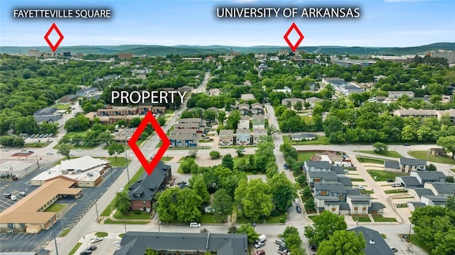 1115 N Leverett Ave Unit 102, Fayetteville, AR 72703 - aerial view of property's location