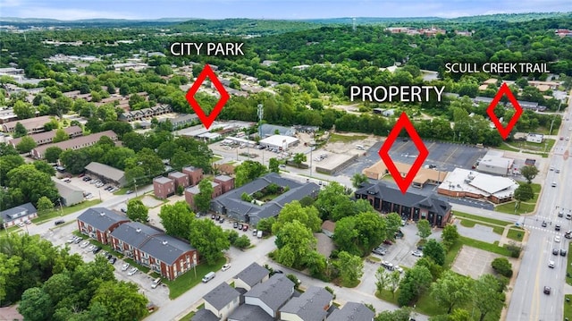 1115 N Leverett Ave Unit 102, Fayetteville, AR 72703 - bird's eye view
