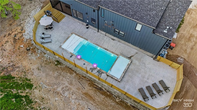 8775 Falls Hollow Rd, Rogers, AR 72756 - view from above of property featuring a pool