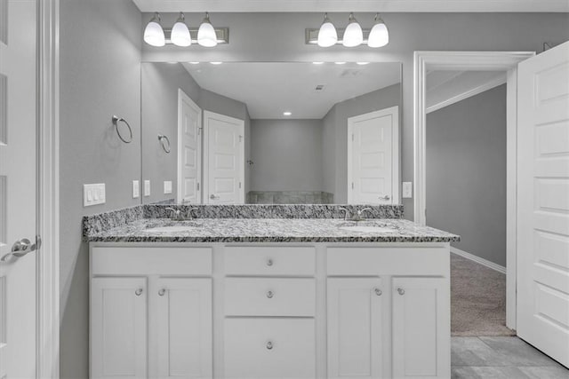7326 Drury Ave, Springdale, AR 72762 - full bath with double vanity and baseboards