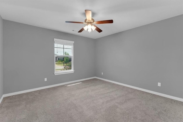 7326 Drury Ave, Springdale, AR 72762 - carpeted spare room with baseboards and ceiling fan