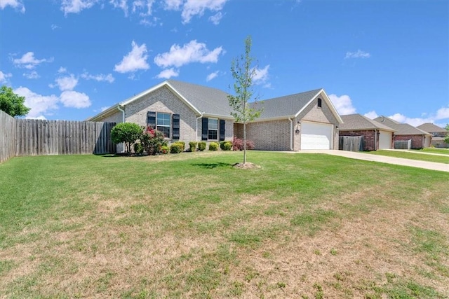 7326 Drury Ave, Springdale, AR 72762 - ranch-style home with an attached garage, driveway, and brick siding