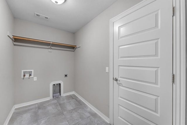 7326 Drury Ave, Springdale, AR 72762 - laundry area with washer hookup, hookup for an electric dryer, and baseboards