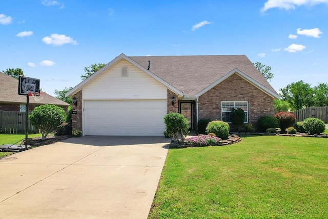 340 Mckissic Spring Rd, Centerton, AR 72719 - view of front of property with concrete driveway, a garage, brick siding, and roof with shingles