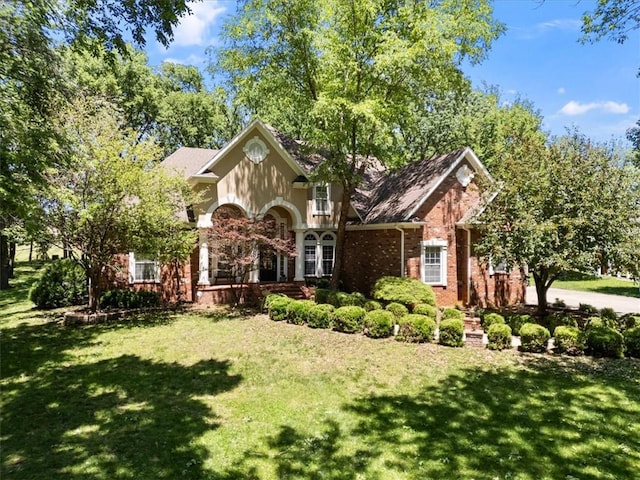 1325 Avery Pl, Siloam Springs, AR 72761 - view of front of property featuring a front yard and brick siding