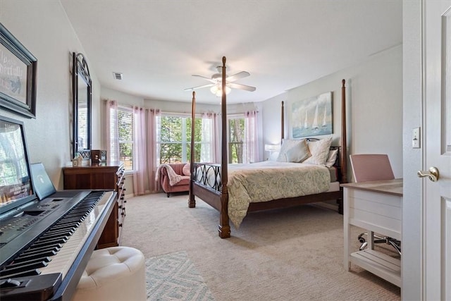 1325 Avery Pl, Siloam Springs, AR 72761 - carpeted bedroom featuring ceiling fan