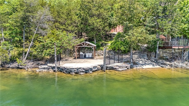 289 County Road 1521, Eureka Springs, AR 72632 - dock area featuring a gazebo