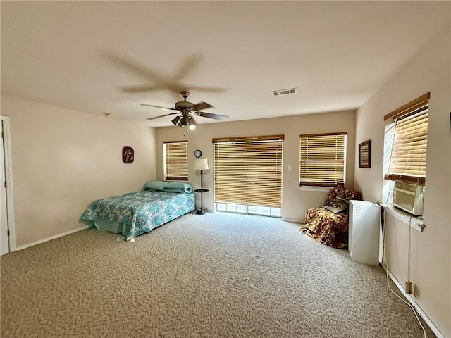 12088 State Highway 28, Dardanelle, AR 72834 - bedroom featuring carpet floors, baseboards, and ceiling fan