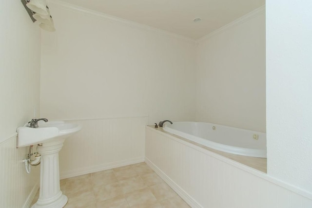 1103 NW 10th St, Bentonville, AR 72712 - full bath with a garden tub and ornamental molding