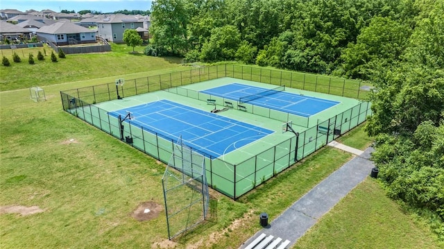 6401 S 47th St, Rogers, AR 72758 - view of tennis court with a residential view