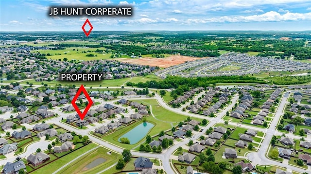 6401 S 47th St, Rogers, AR 72758 - aerial view of property and surrounding area