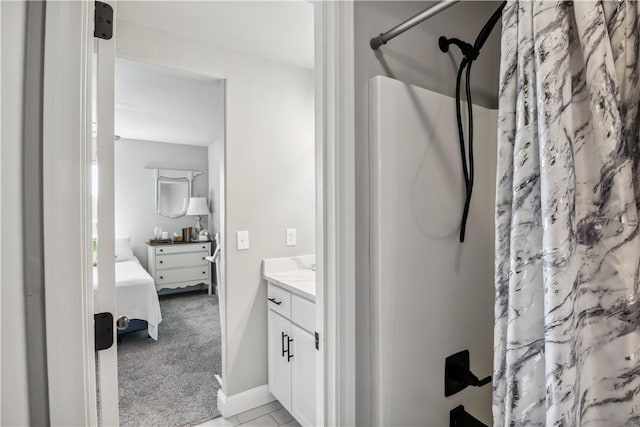 2300 Cameo Ln, Bentonville, AR 72712 - full bath featuring vanity, ensuite bathroom, a shower with curtain, and baseboards